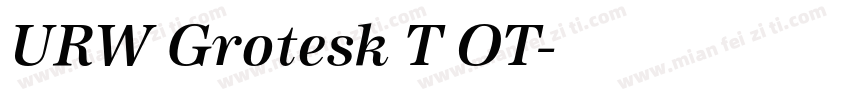 URW Grotesk T OT字体转换